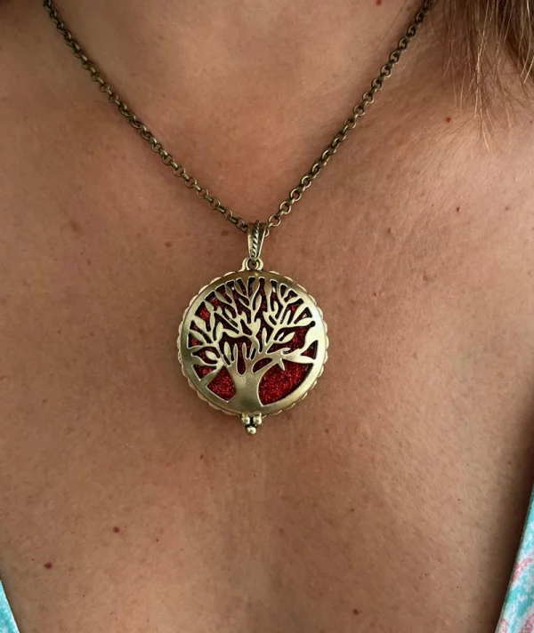 collar árbol de la vida aromático, aromaterapia, collar con olor, regalo original, collares originales