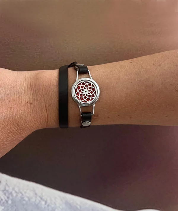 pulsera brazalete aromática, aromaterapia, pulsera con olor, regalo original, pulseras originales
