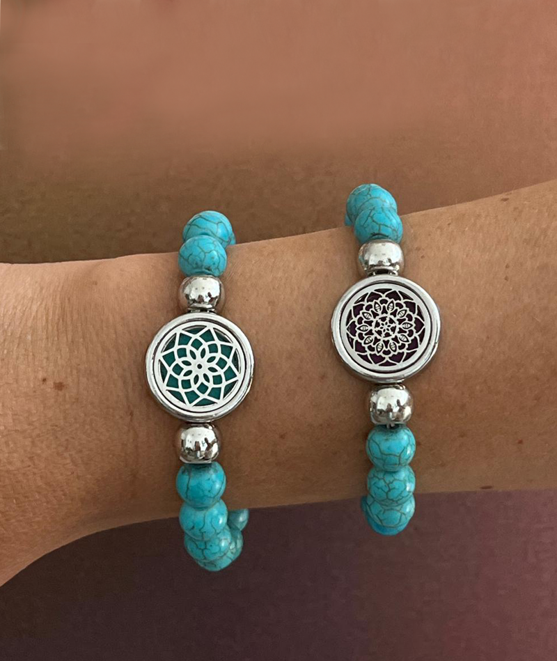 pulsera elástica aromática, aromaterapia, pulsera con olor, regalo original, pulseras originales